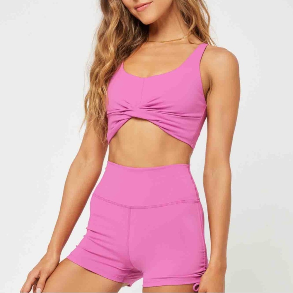 NWT-L*Space Twist of Fate Sports Bra XL Berry